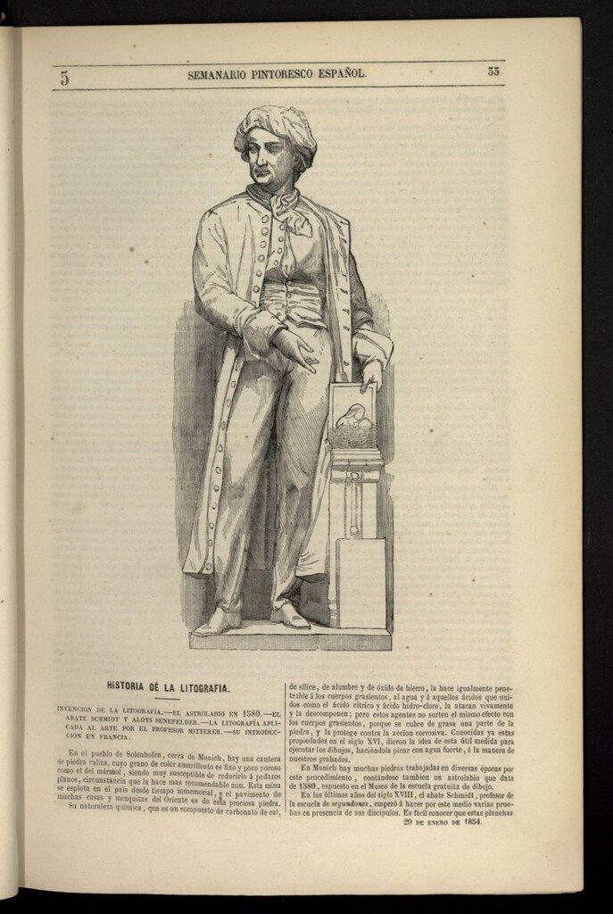 Miniatura de Semanario Pintoresco Español del 29 de enero de 1854, nº 5