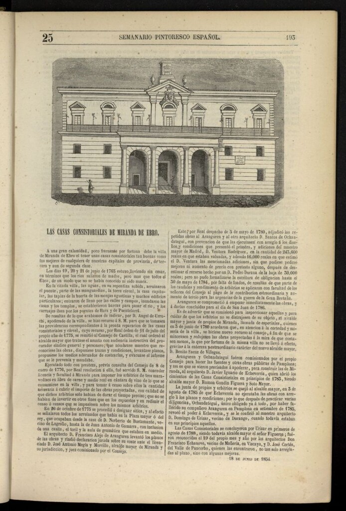 Miniatura de Semanario Pintoresco Español del 18 de junio de 1854, nº 25