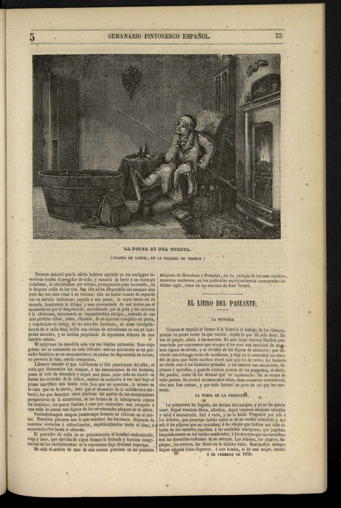 Miniatura de Semanario Pintoresco Español del 4 de febrero de 1855, nº 5