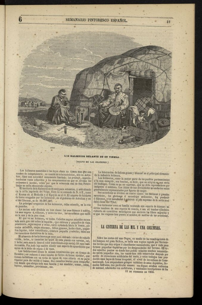 Miniatura de Semanario Pintoresco Español del 11 de febrero de 1855, nº 6