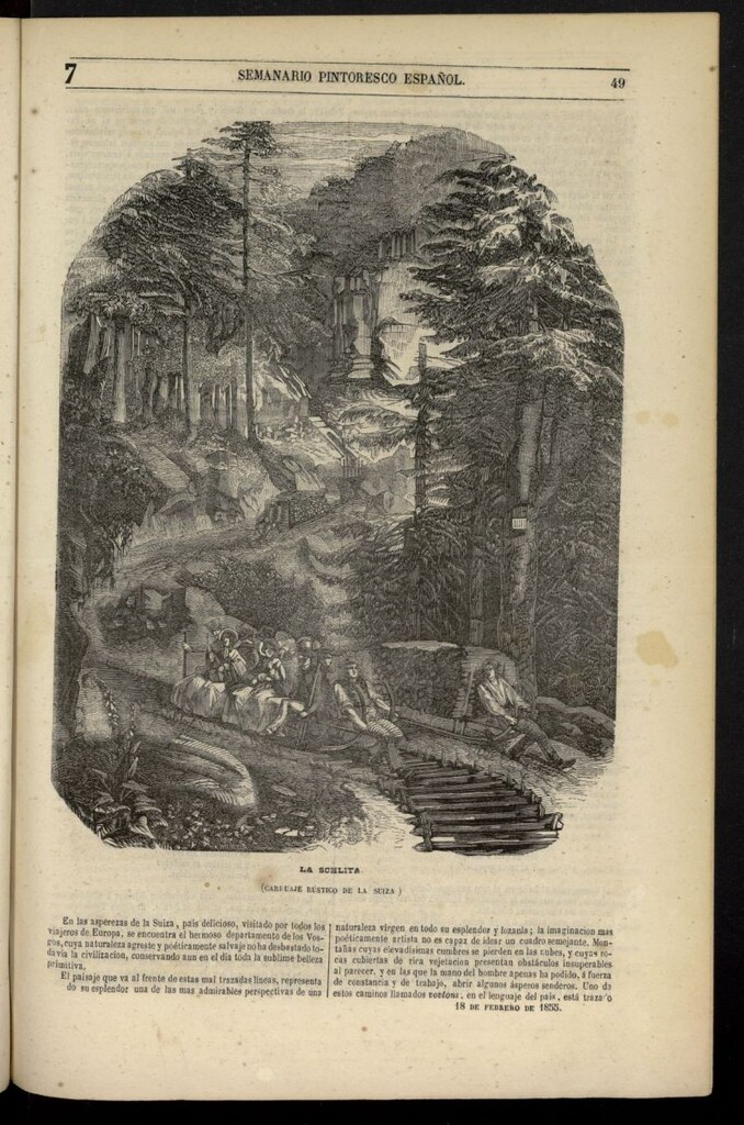 Miniatura de Semanario Pintoresco Español del 18 de febrero de 1855, nº 7