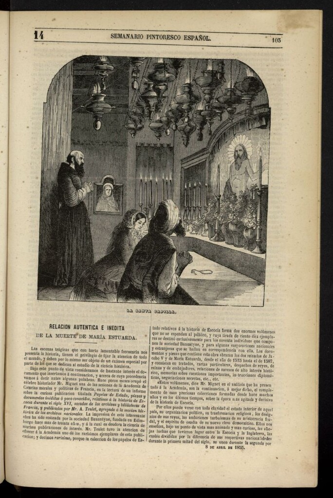 Miniatura de Semanario Pintoresco Español del 8 de abril de 1855, nº 14