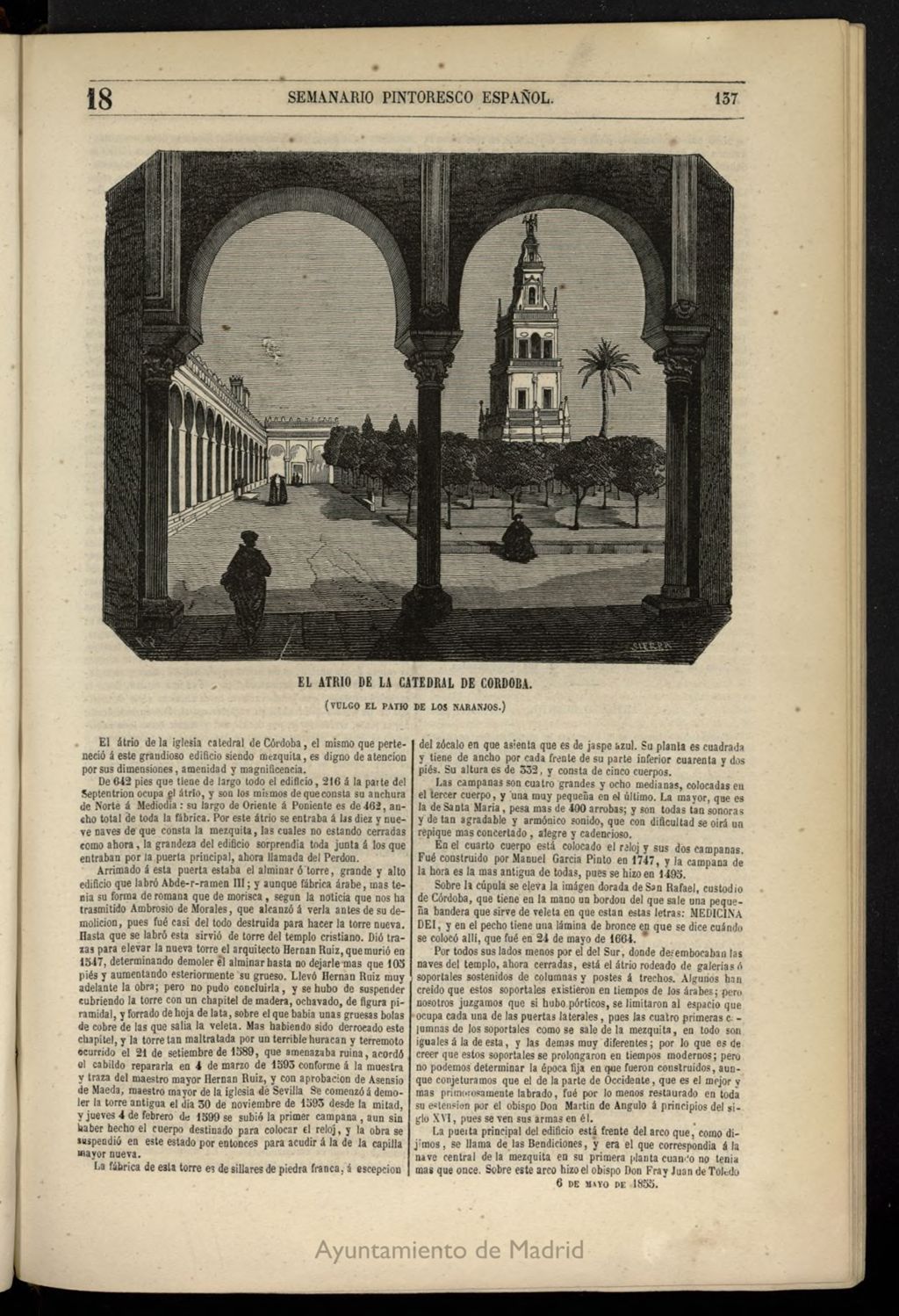 Miniatura de Semanario Pintoresco Español del 6 de mayo de 1855, nº 18