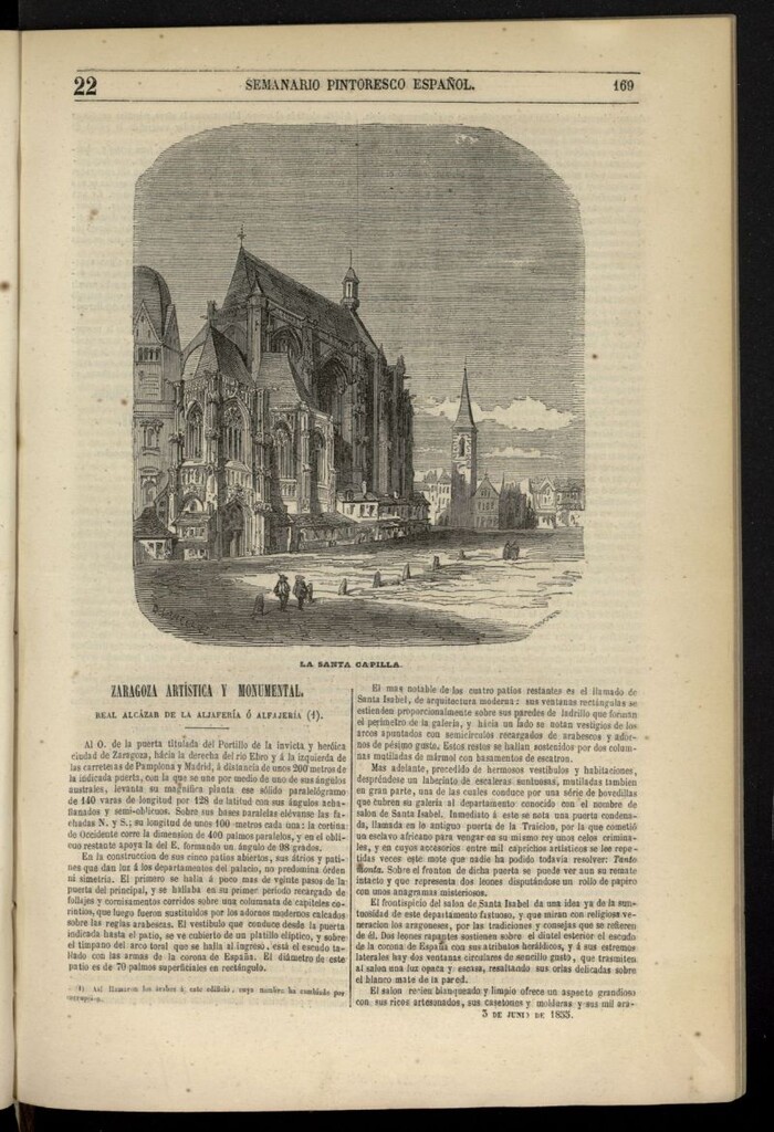 Miniatura de Semanario Pintoresco Español del 3 de junio de 1855, nº 22