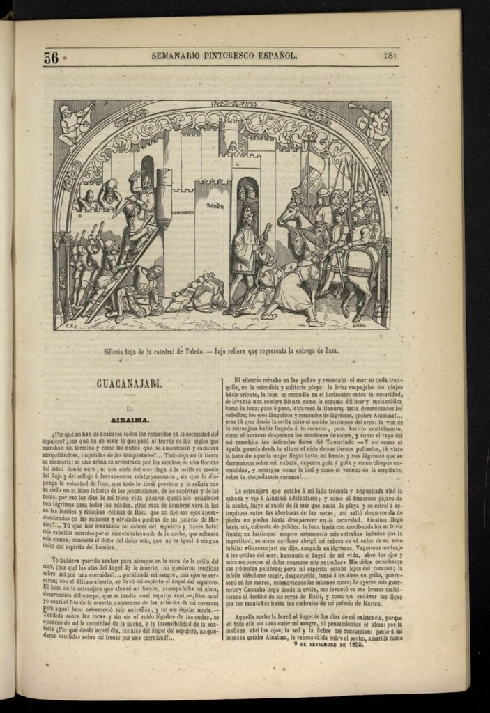Miniatura de Semanario Pintoresco Español del 9 de septiembre de 1855, nº 36