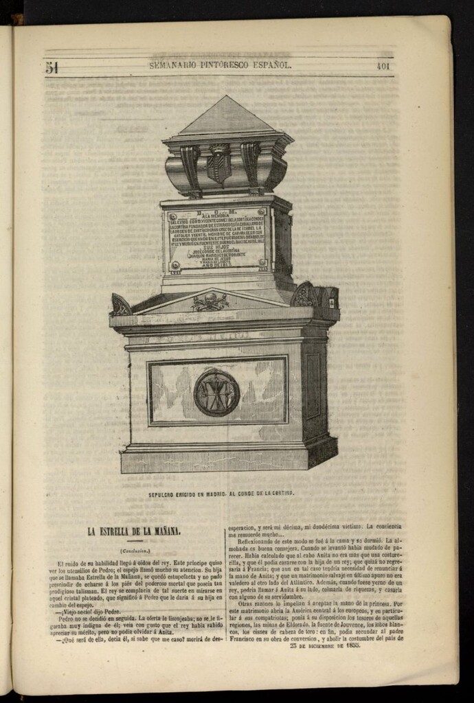Miniatura de Semanario Pintoresco Español del 23 de diciembre de 1855, nº 51