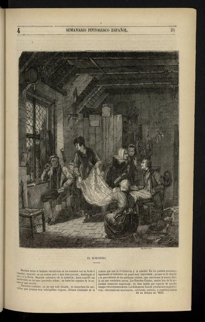 Miniatura de Semanario Pintoresco Español del 24 de enero de 1852, nº 4