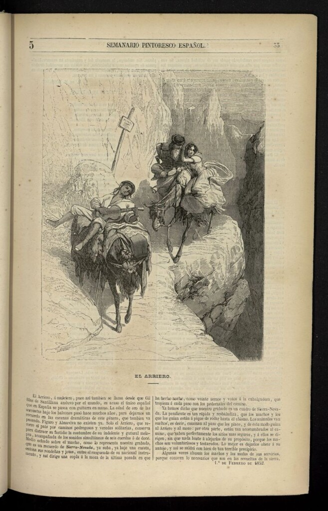 Miniatura de Semanario Pintoresco Español del 1 de febrero de 1852, nº 5