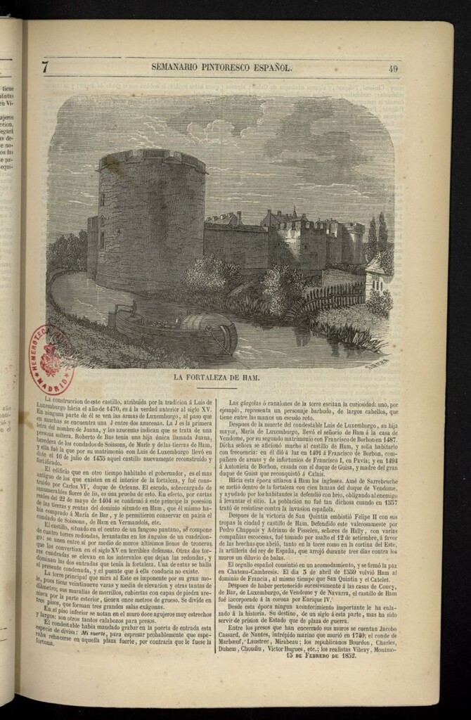 Miniatura de Semanario Pintoresco Español del 15 de febrero de 1852, nº 7