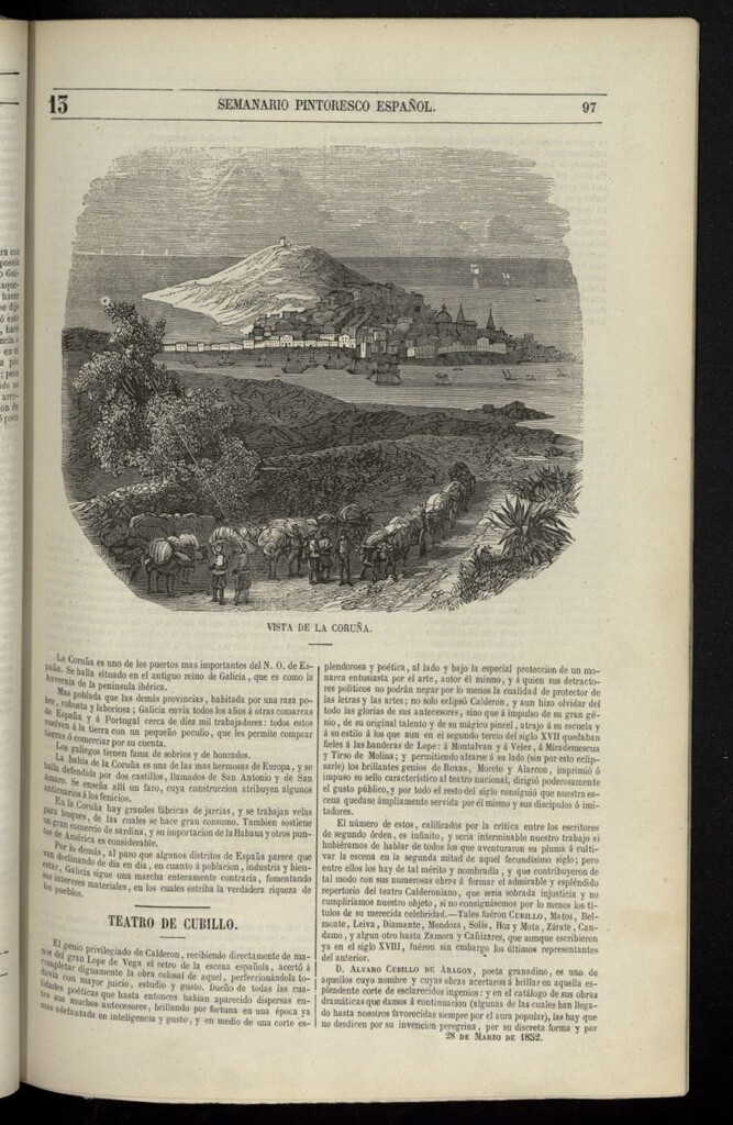 Miniatura de Semanario Pintoresco Español del 28 de marzo de 1852, nº 13