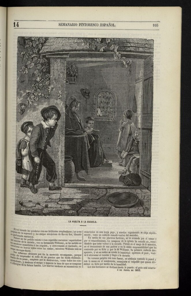 Miniatura de Semanario Pintoresco Español del 4 de abril de 1852, nº 14
