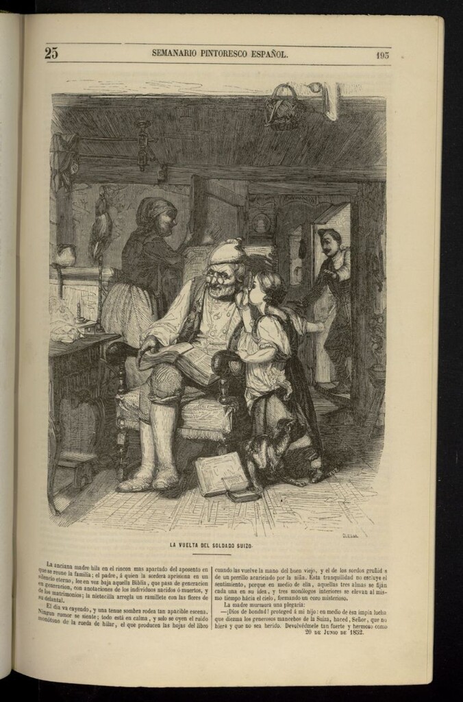 Miniatura de Semanario Pintoresco Español del 20 de junio de 1852, nº 25