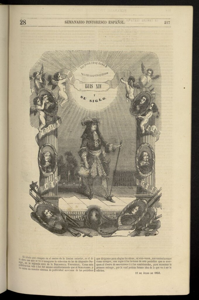 Miniatura de Semanario Pintoresco Español del 11 de julio de 1852, nº 28