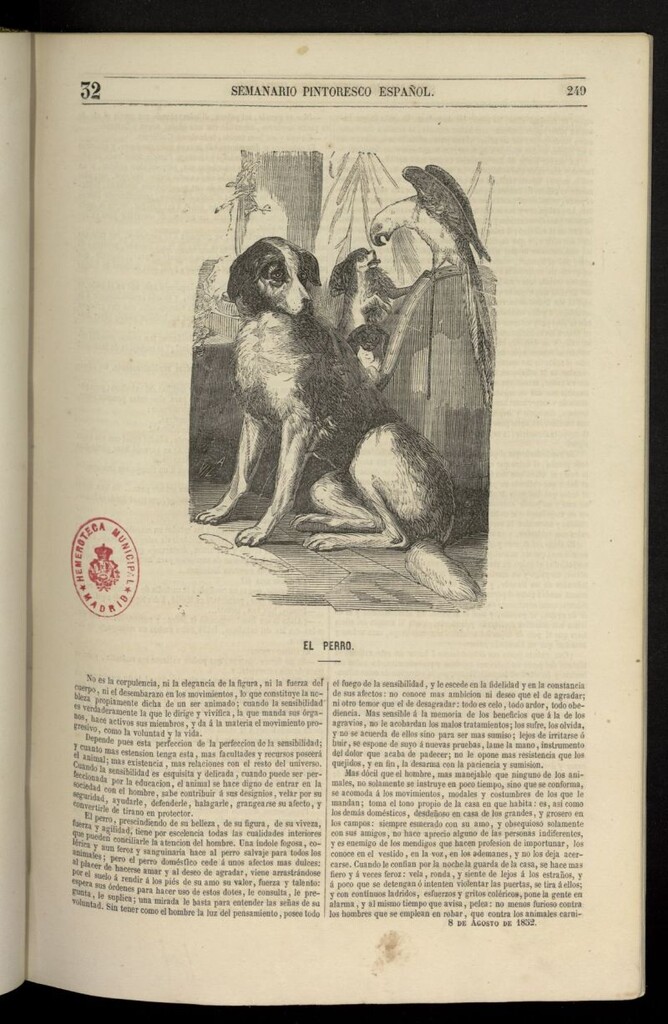 Miniatura de Semanario Pintoresco Español del 8 de agosto de 1852, nº 32