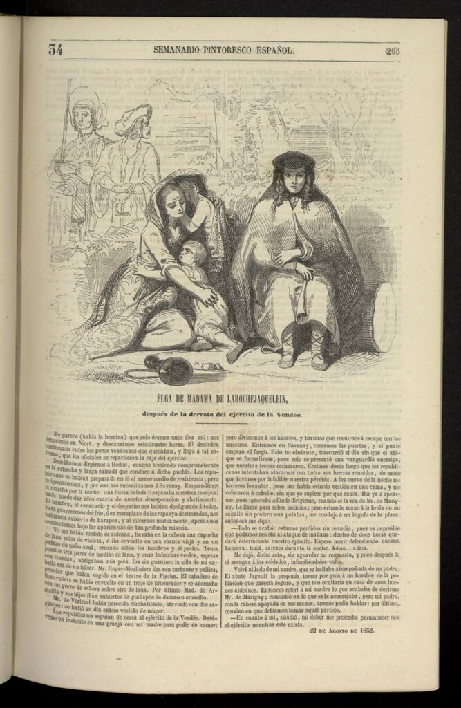 Miniatura de Semanario Pintoresco Español del 22 de agosto de 1852, nº 34