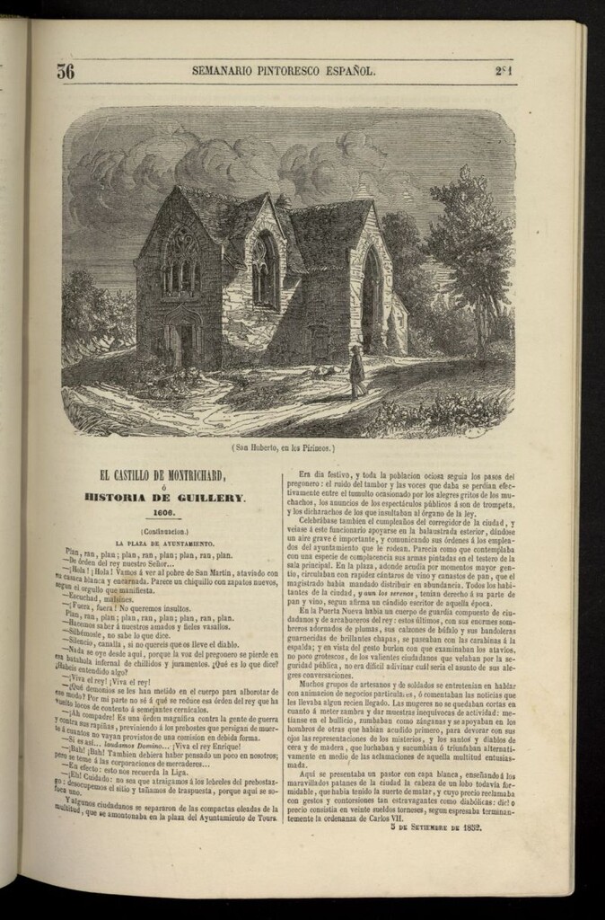Miniatura de Semanario Pintoresco Español del 5 de septiembre de 1852, nº 36