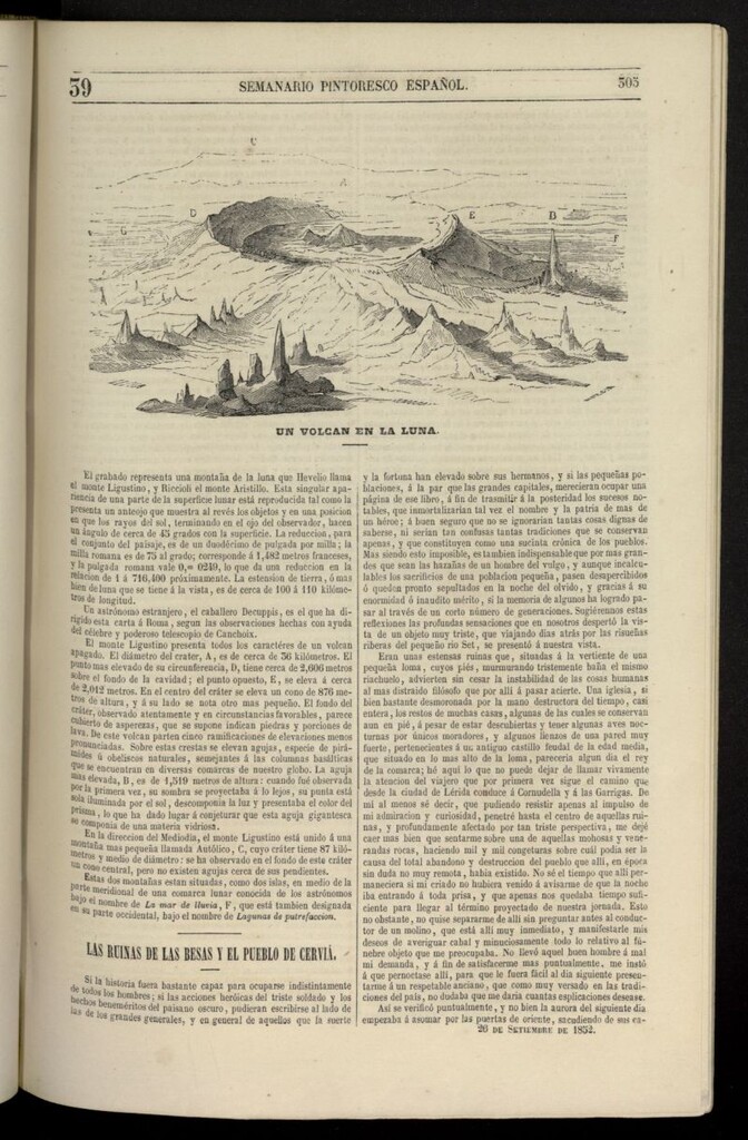 Miniatura de Semanario Pintoresco Español del 26 de septiembre de 1852, nº 39