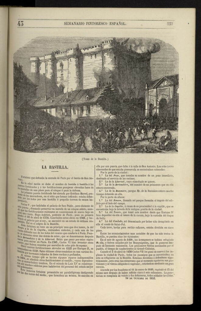 Miniatura de Semanario Pintoresco Español del 24 de octubre de 1852, nº 43
