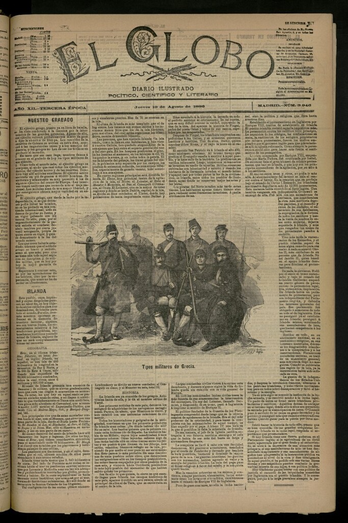 Miniatura de El Globo : diario ilustrado del 19 de agosto de 1886, nº 3946