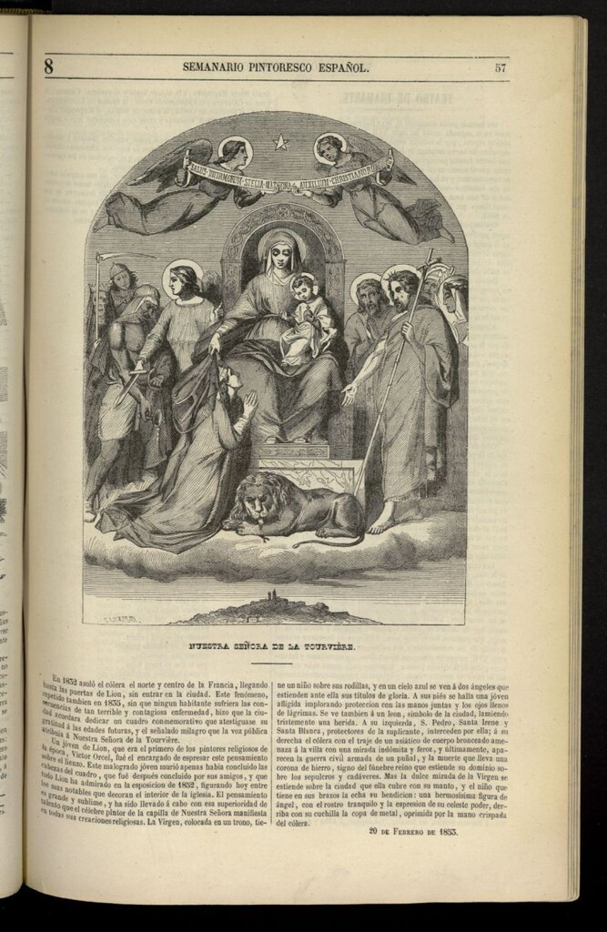 Miniatura de Semanario Pintoresco Español del 20 de febrero de 1853, nº 8