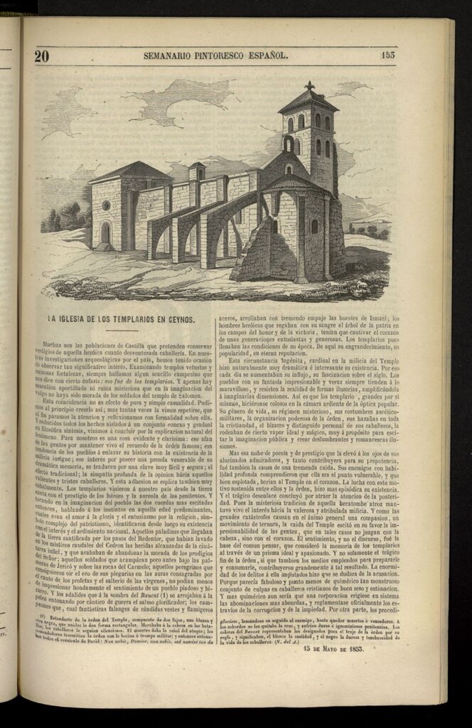 Miniatura de Semanario Pintoresco Español del 15 de mayo de 1853, nº 20