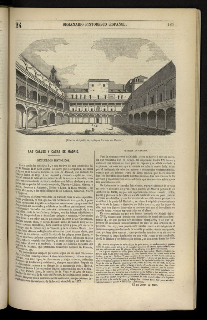Miniatura de Semanario Pintoresco Español del 12 de junio de 1853, nº 24