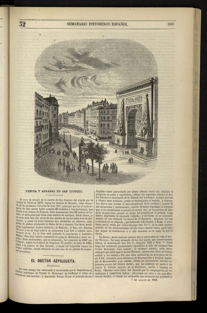 Miniatura de Semanario Pintoresco Español del 7 de agosto de 1853, nº 32