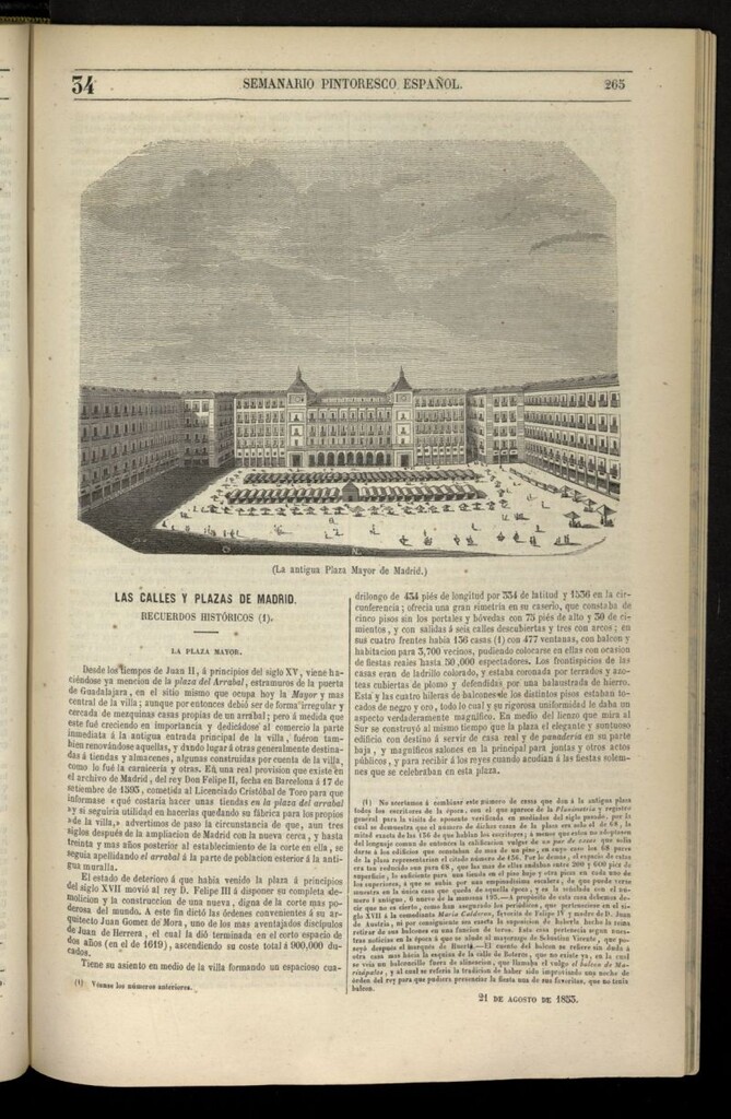 Miniatura de Semanario Pintoresco Español del 21 de agosto de 1853, nº 34