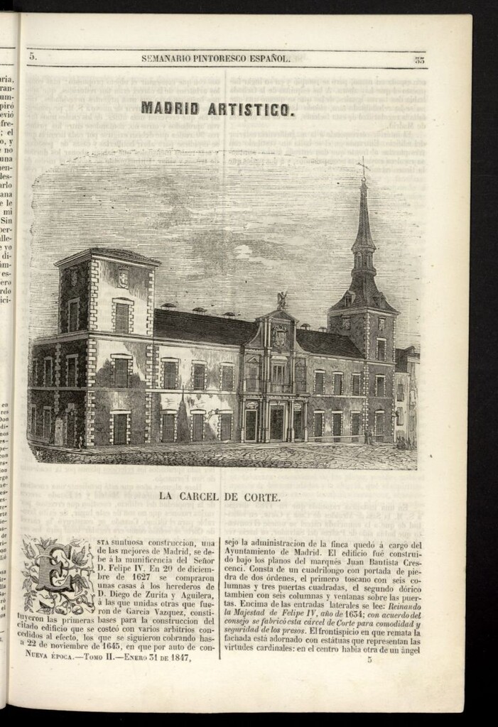 Miniatura de Semanario Pintoresco Español del 31 de enero de 1847, nº 5