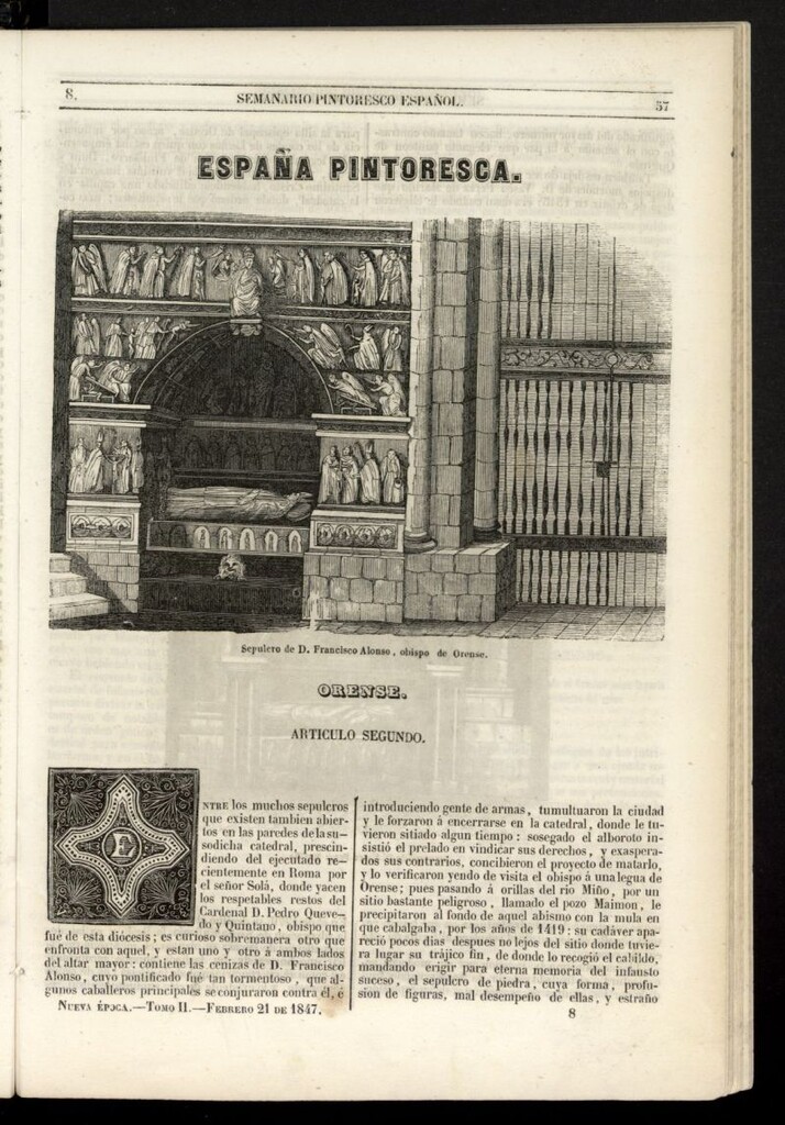 Miniatura de Semanario Pintoresco Español del 21 de febrero de 1847, nº 8