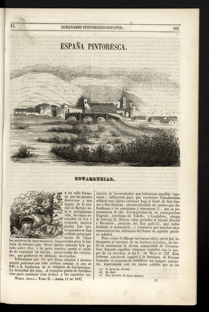 Miniatura de Semanario Pintoresco Español del 11 de abril de 1847, nº 15