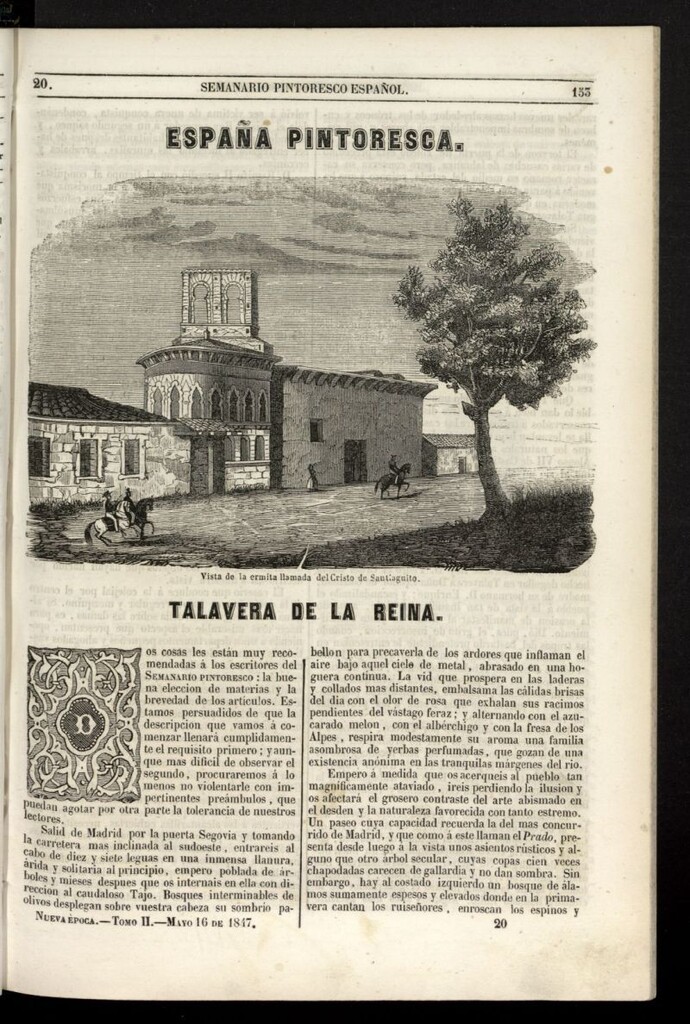 Miniatura de Semanario Pintoresco Español del 16 de mayo de 1847, nº 20