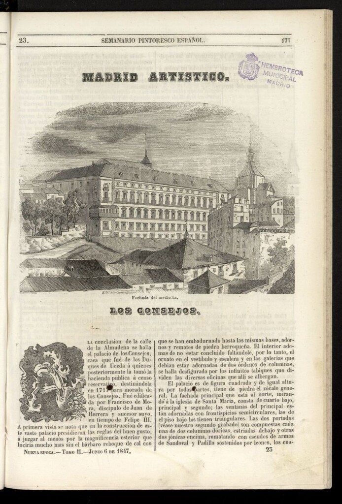 Miniatura de Semanario Pintoresco Español del 6 de junio de 1847, nº 23