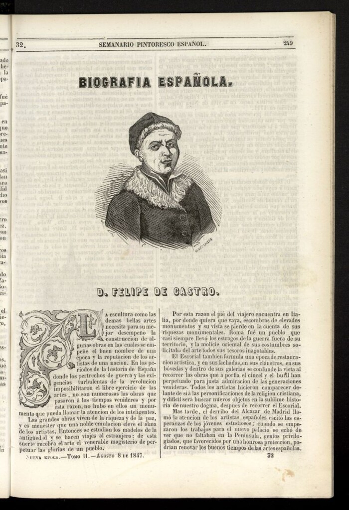 Miniatura de Semanario Pintoresco Español del 8 de agosto de 1847, nº 32