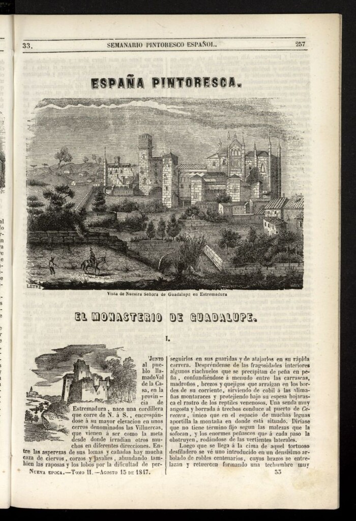Miniatura de Semanario Pintoresco Español del 15 de agosto de 1847, nº 33