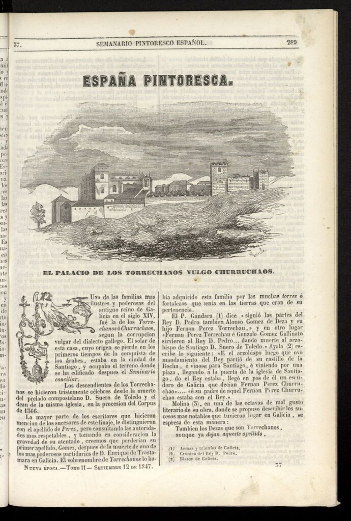 Miniatura de Semanario Pintoresco Español del 12 de septiembre de 1847, nº 37