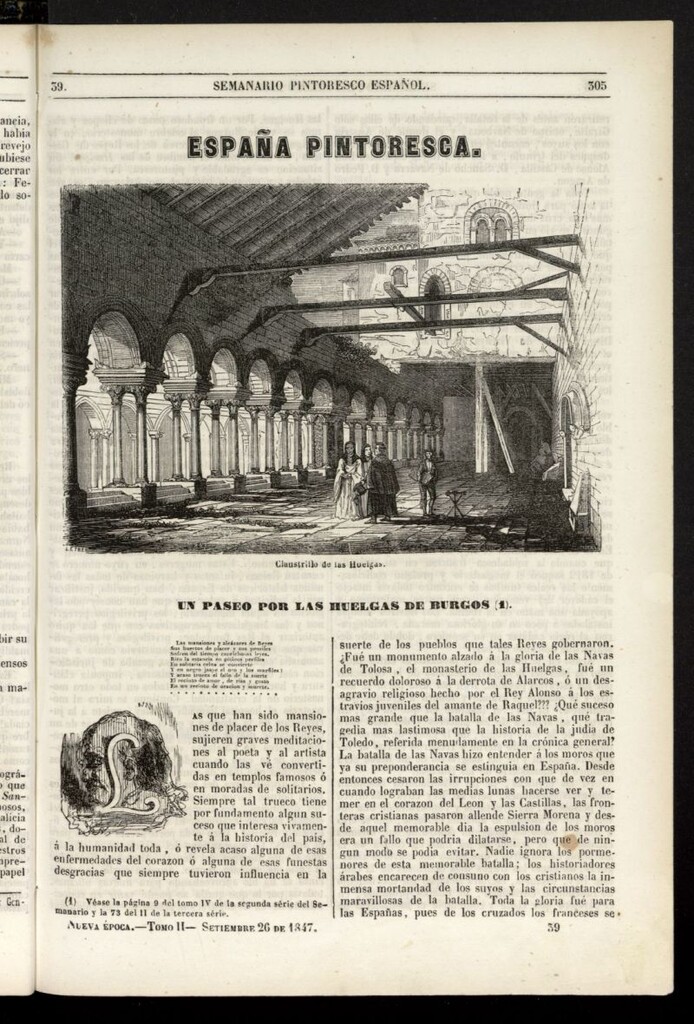 Miniatura de Semanario Pintoresco Español del 26 de septiembre de 1847, nº 39