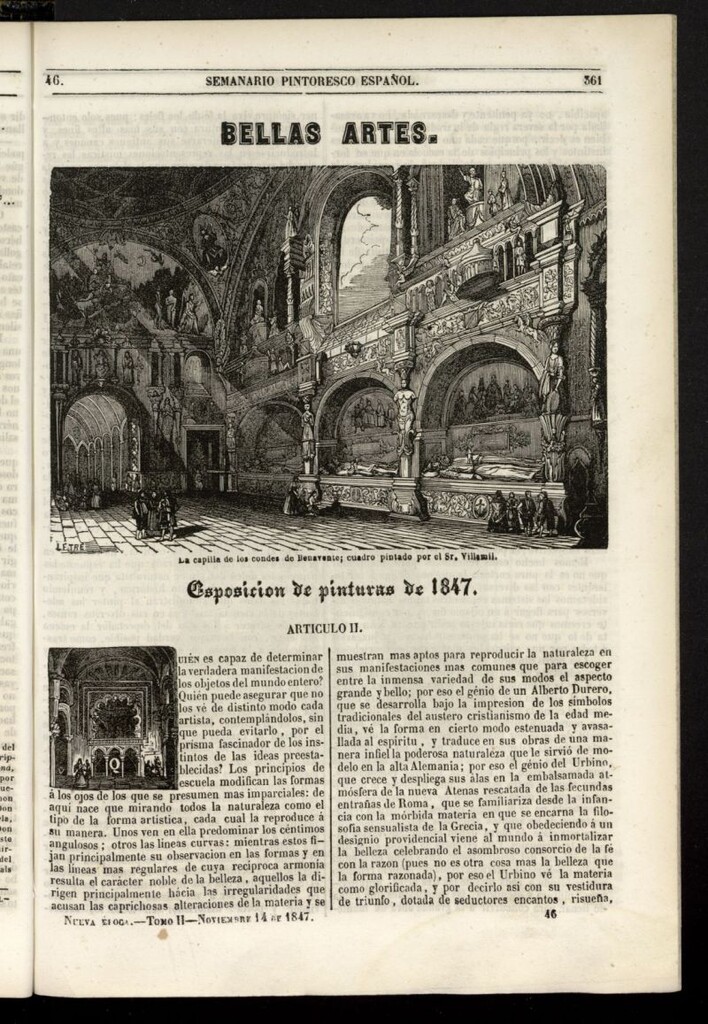 Miniatura de Semanario Pintoresco Español del 14 de noviembre de 1847, nº 46