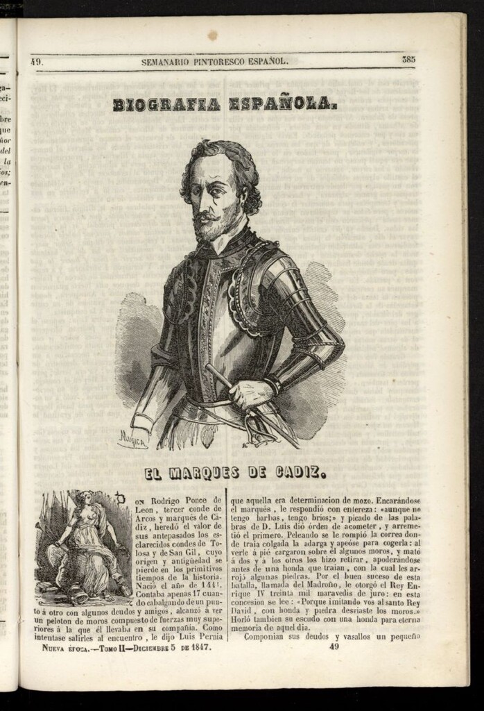 Miniatura de Semanario Pintoresco Español del 5 de diciembre de 1847, nº 49