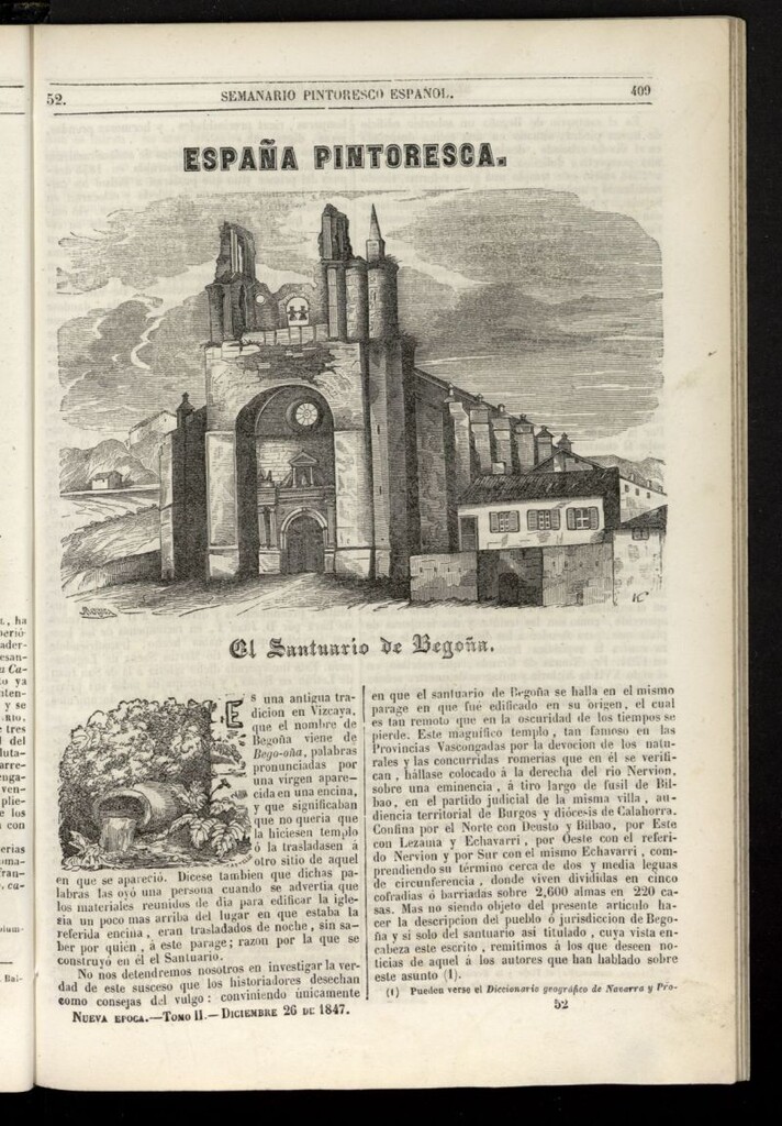 Miniatura de Semanario Pintoresco Español del 26 de diciembre de 1847, nº 52