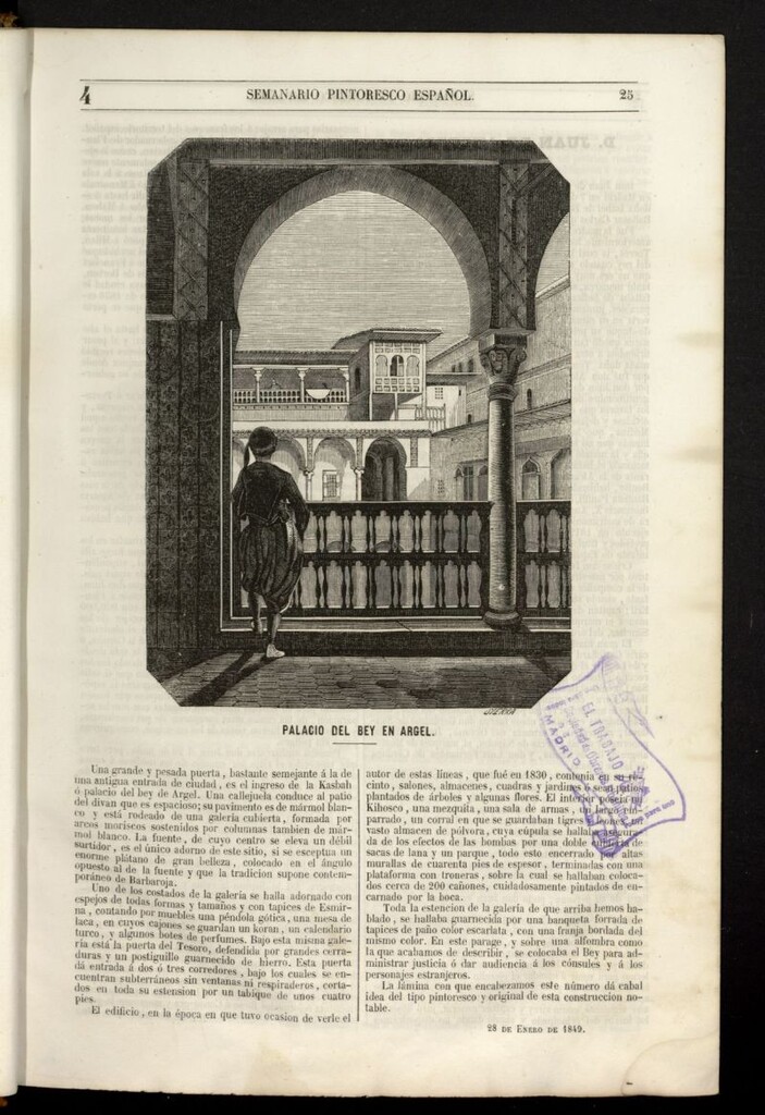 Miniatura de Semanario Pintoresco Español del 28 de enero de 1849, nº 4