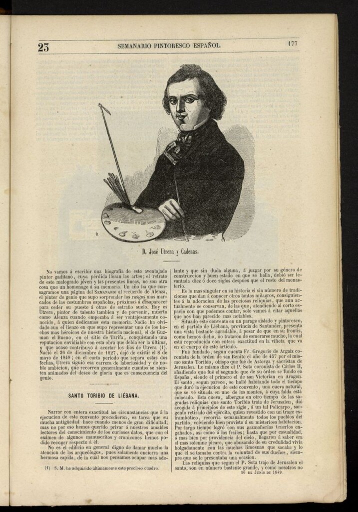 Miniatura de Semanario Pintoresco Español del 10 de junio de 1849, nº 23