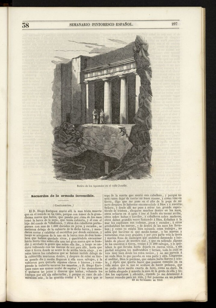 Miniatura de Semanario Pintoresco Español del 23 de septiembre de 1849, nº 38