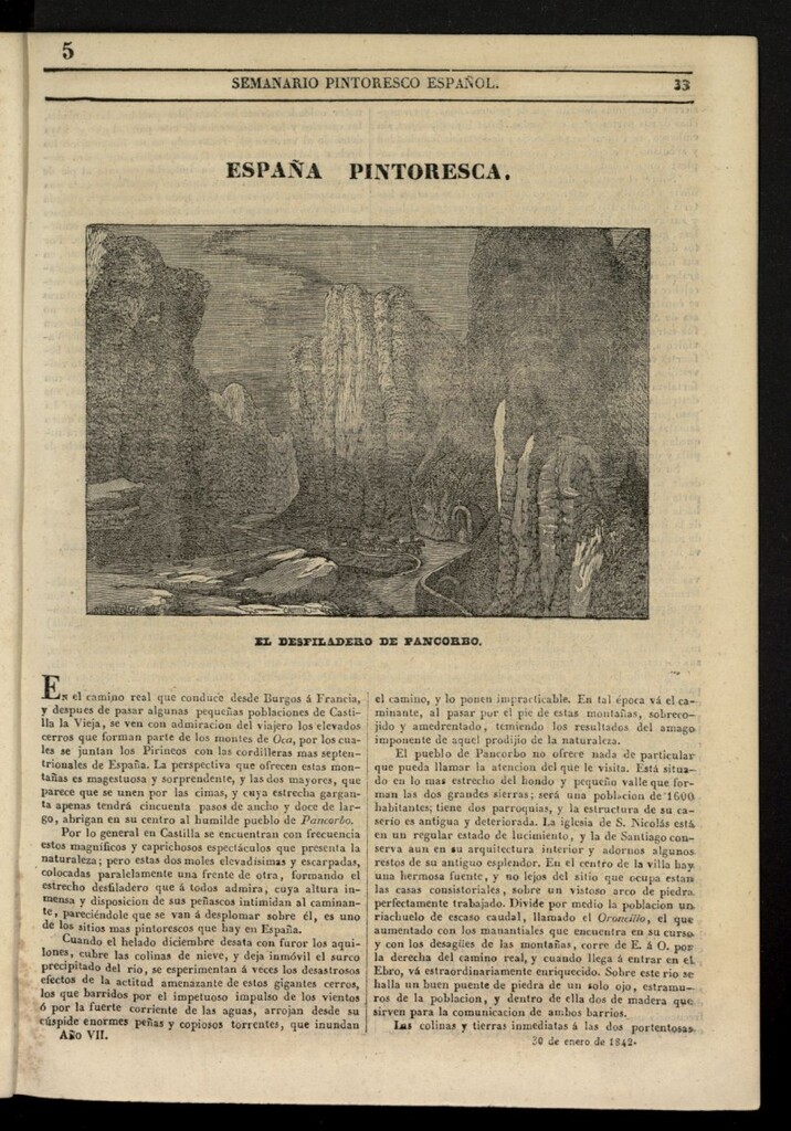Miniatura de Semanario Pintoresco Español del 30 de enero de 1842, nº 5