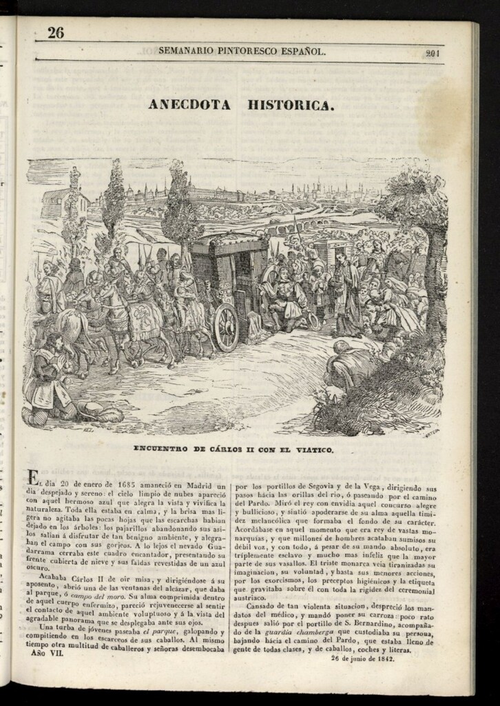 Miniatura de Semanario Pintoresco Español del 26 de junio de 1842, nº 26