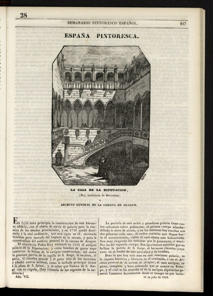 Miniatura de Semanario Pintoresco Español del 10 de julio de 1842, nº 28
