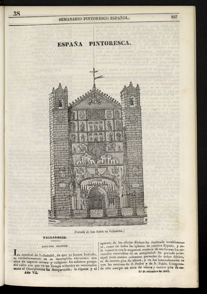 Miniatura de Semanario Pintoresco Español del 18 de septiembre de 1842, nº 38
