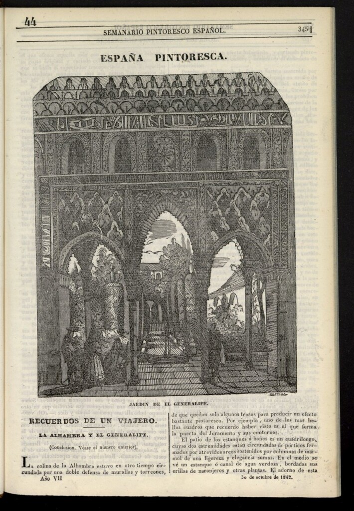 Miniatura de Semanario Pintoresco Español del 30 de octubre de 1842, nº 44