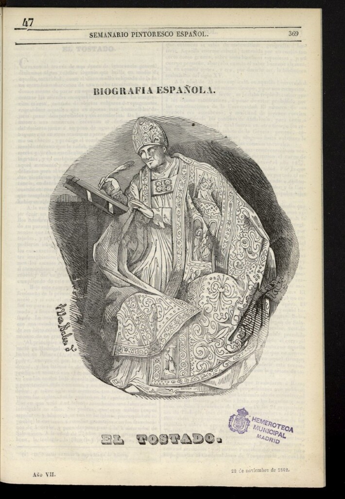 Miniatura de Semanario Pintoresco Español del 20 de noviembre de 1842, nº 47
