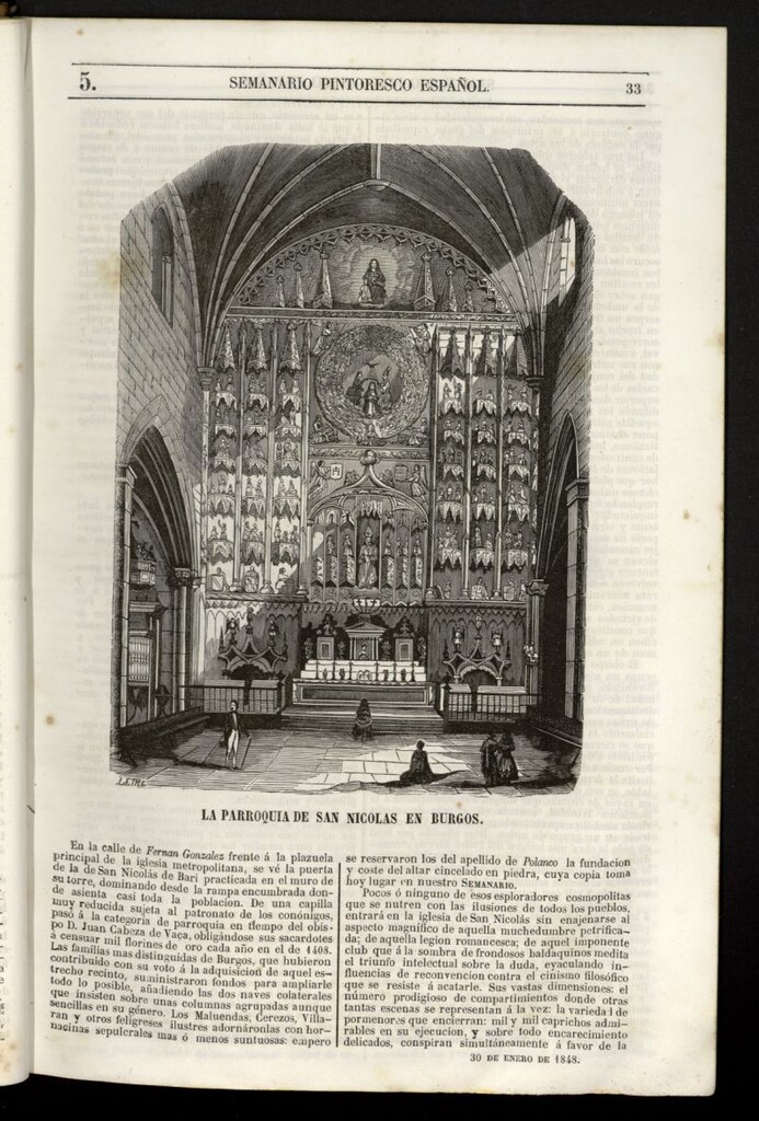 Miniatura de Semanario Pintoresco Español del 30 de enero de 1848, nº 5